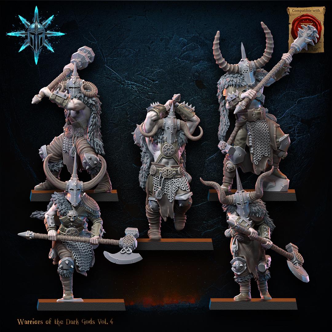 3D Printed Heavy Weapon Barbarian Regiment x10 by Lost Kingdom Miniatures
