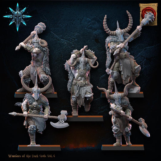 3D Printed Heavy Weapon Barbarian Regiment x10 by Lost Kingdom Miniatures