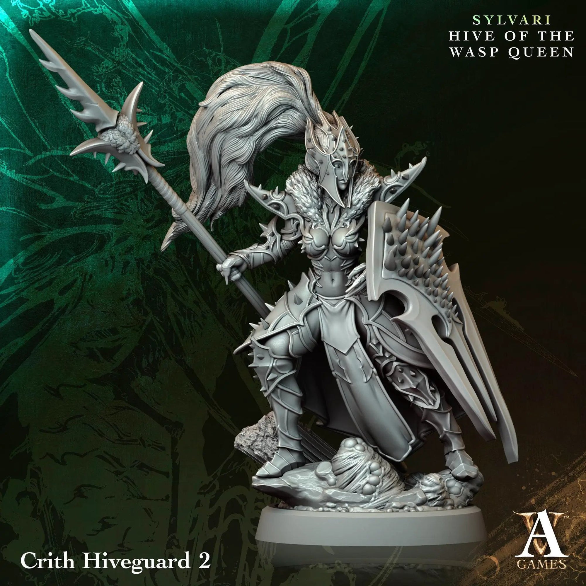 3D Printed Crith Hiveguard by Archvillain Games by Last Hope Miniatures