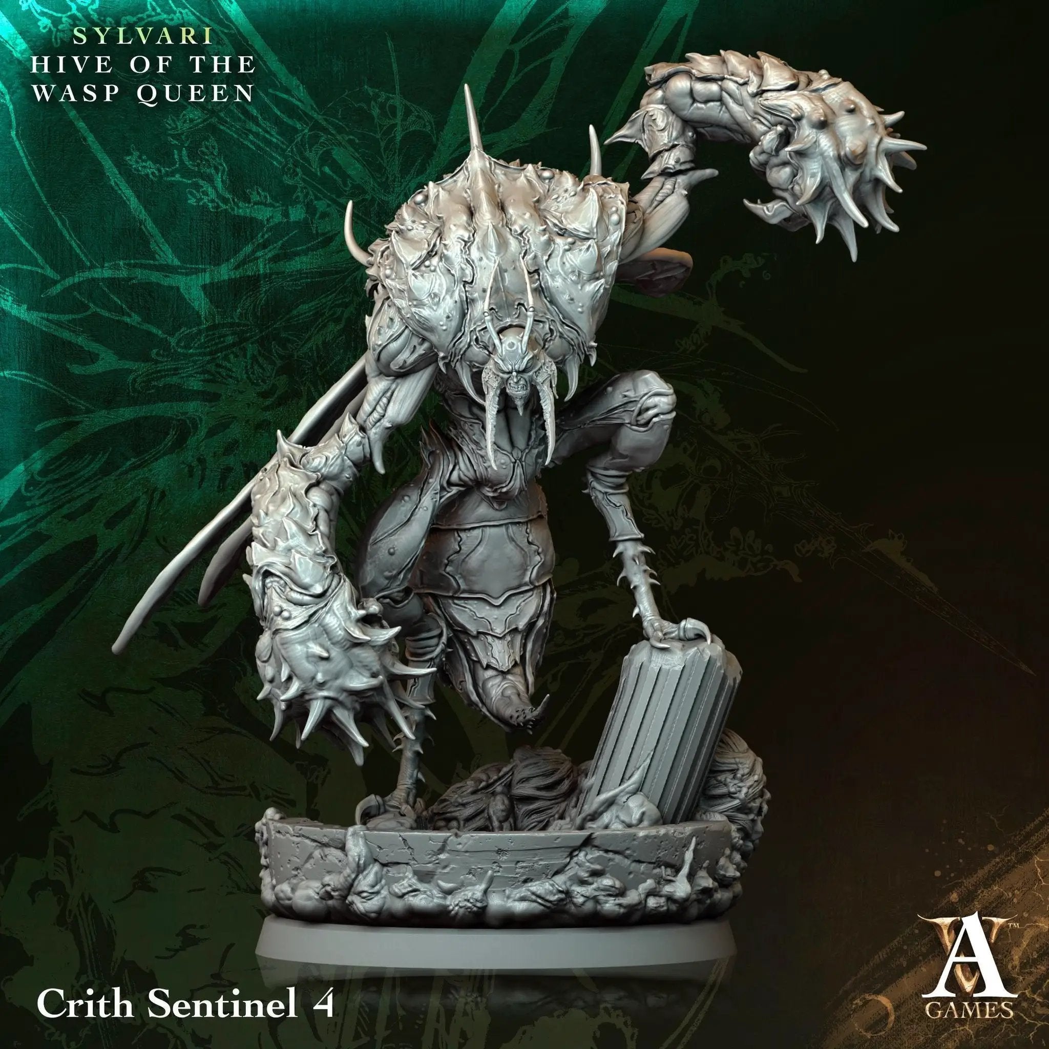 3D Printed Crith Sentinels by Archvillain Games by Last Hope Miniatures