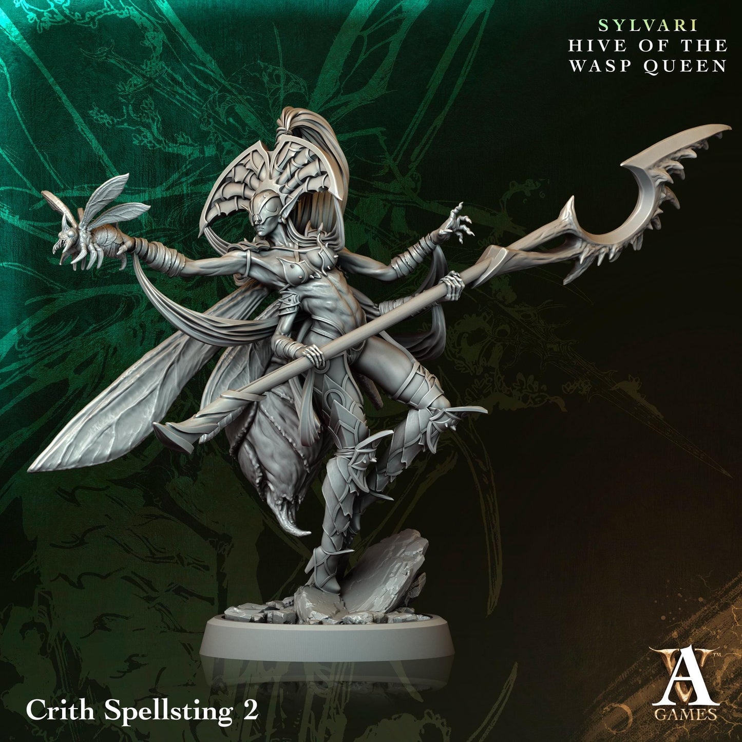 3D Printed Crith Spellsting by Archvillain Games