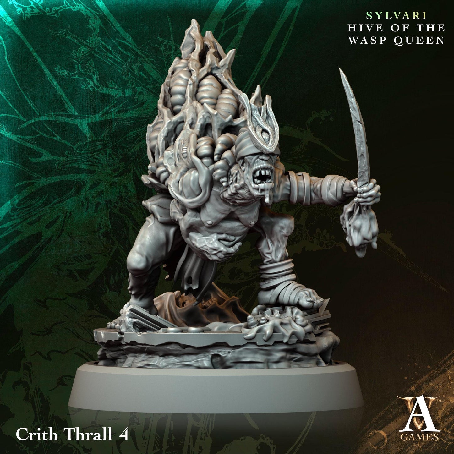 3D Printed Crith Thrall by Archvillain Games