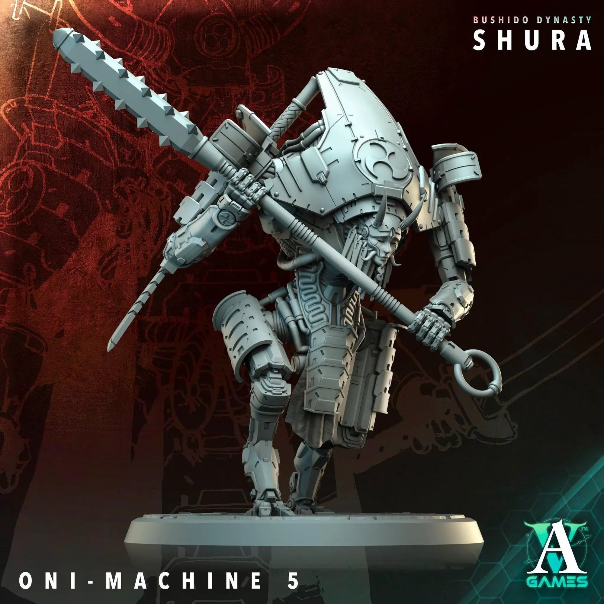 3D Printed Oni Machines by Archvillain Games by Last Hope Miniatures