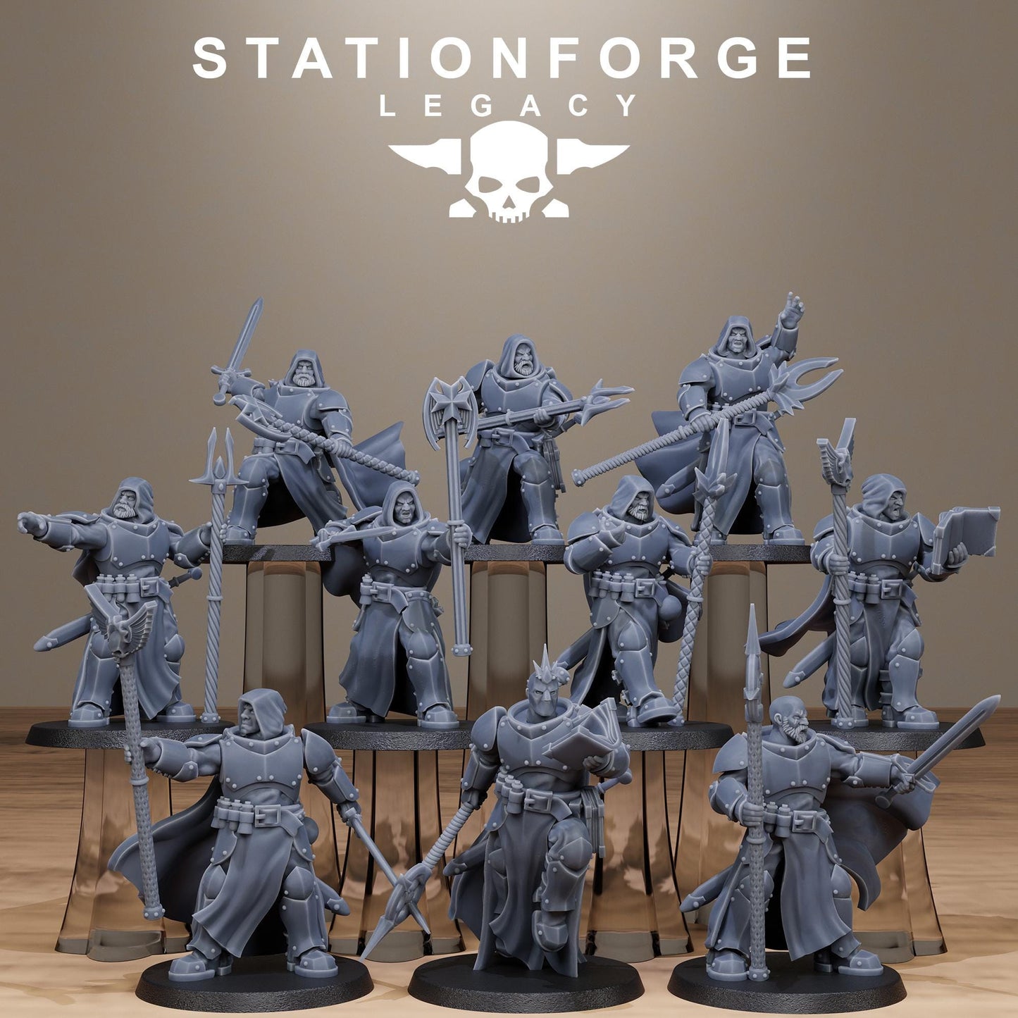 3D Printed Solaris Wizards by StationForge Miniatures