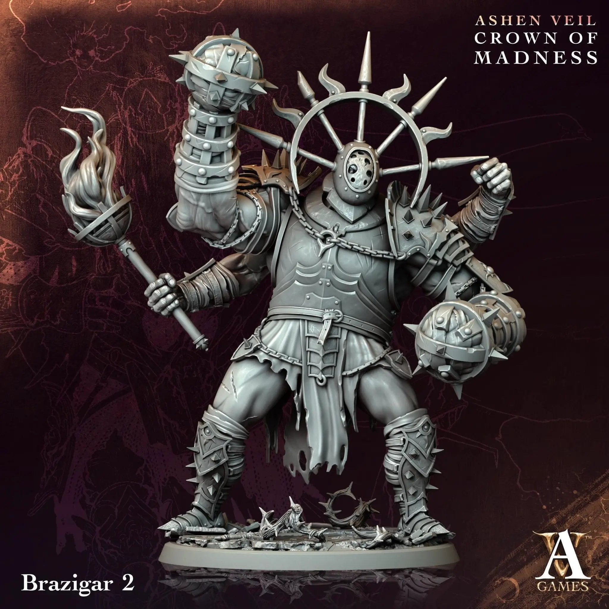 3D Printed Brazigar by Archvillain Games by Last Hope Miniatures