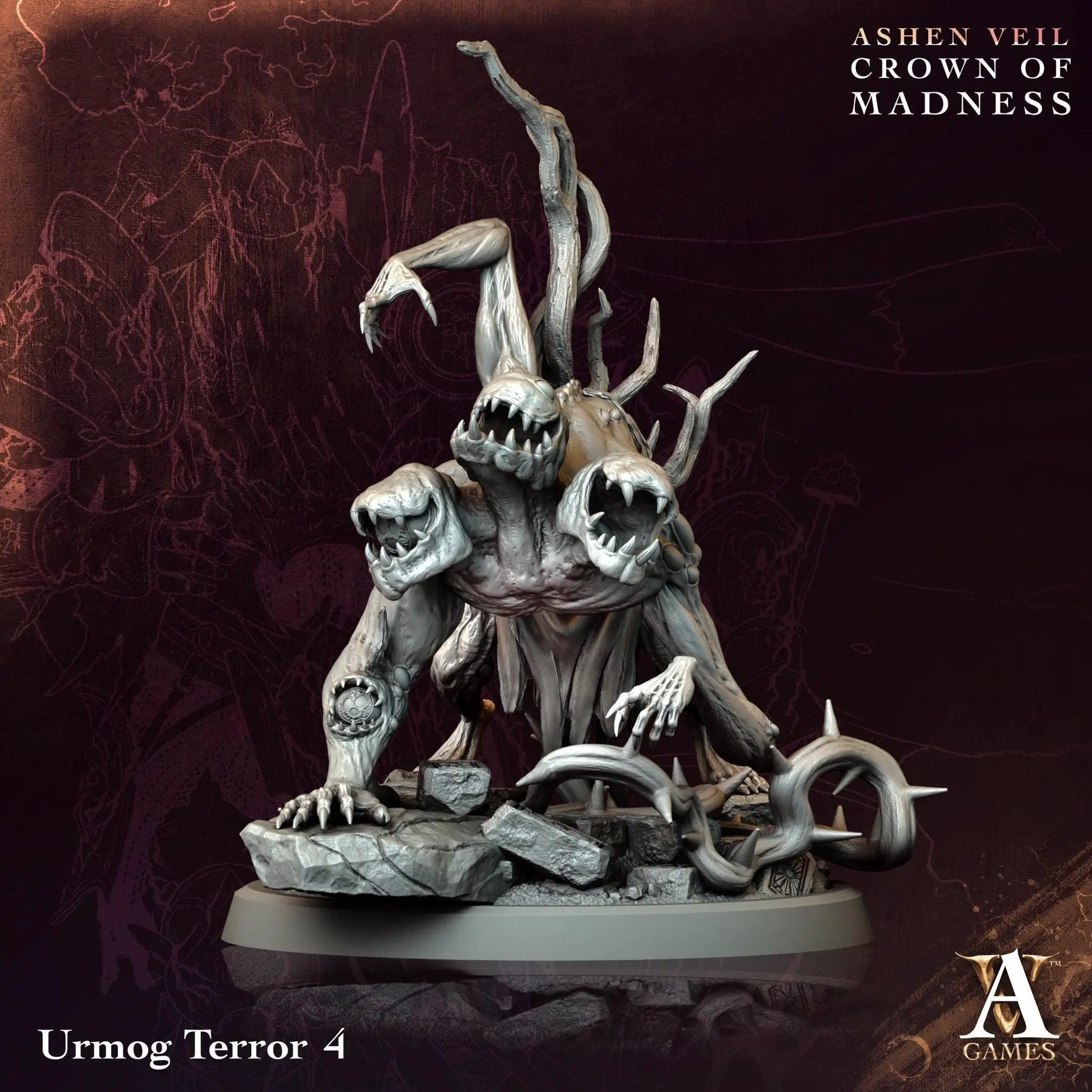 3D Printed Urmog Terrors by Archvillain Games by Last Hope Miniatures