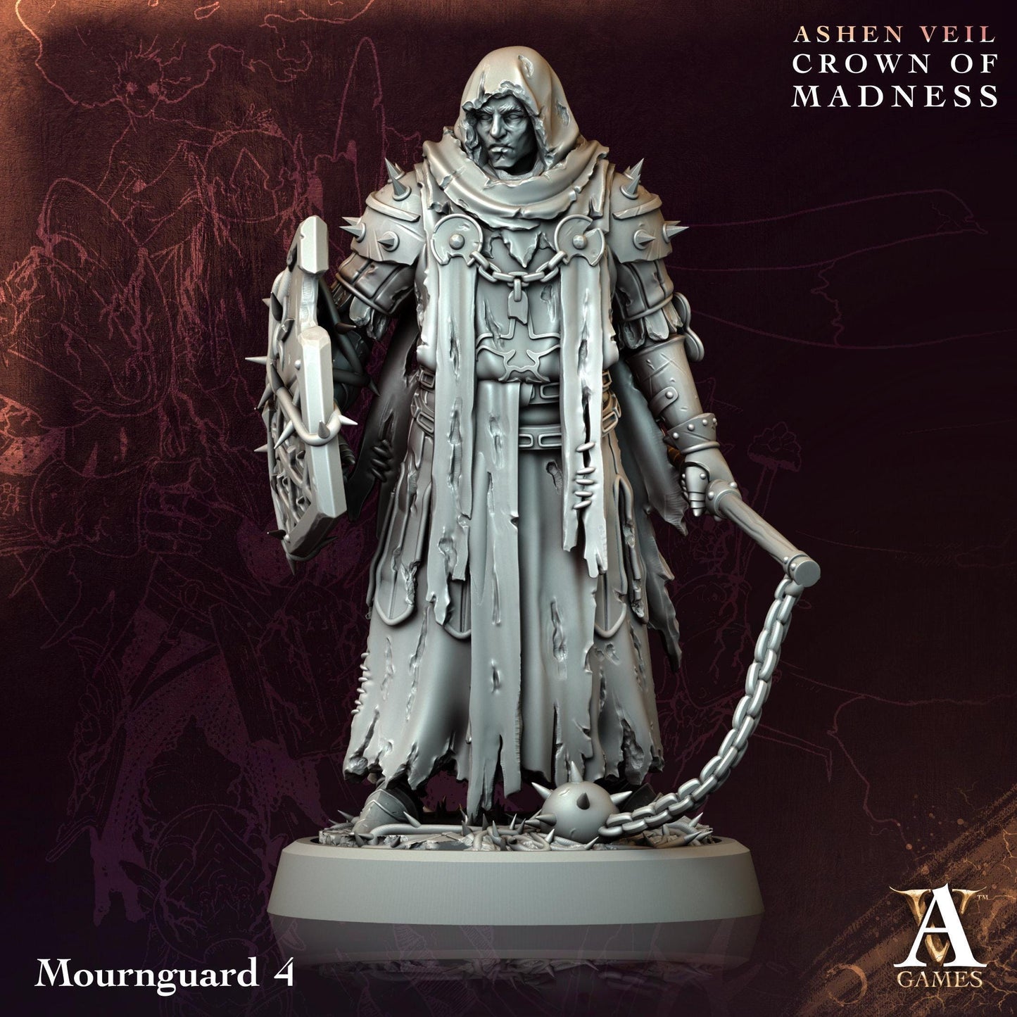 3D Printed Mournguards by Archvillain Games