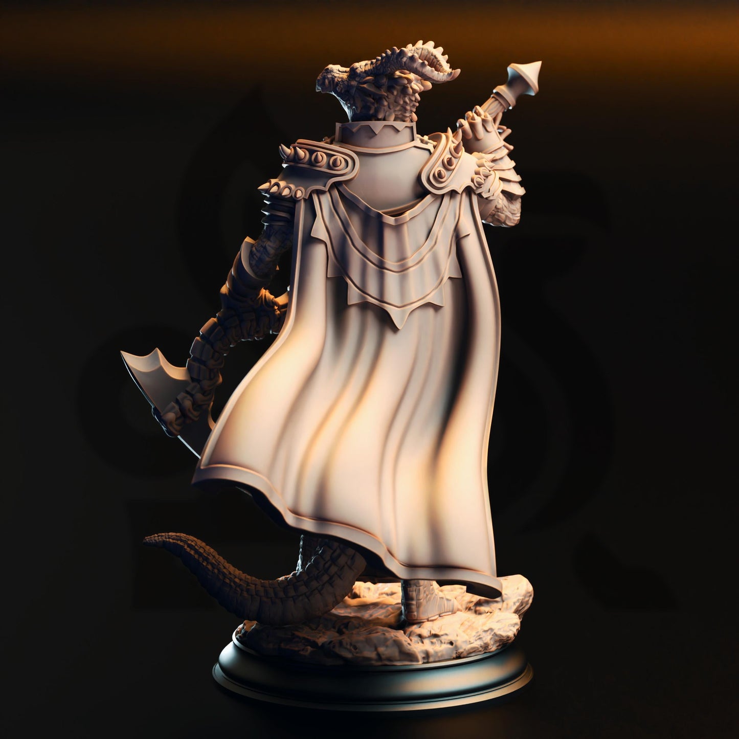 3D Printed Dragonborn Warlock by DM Stash