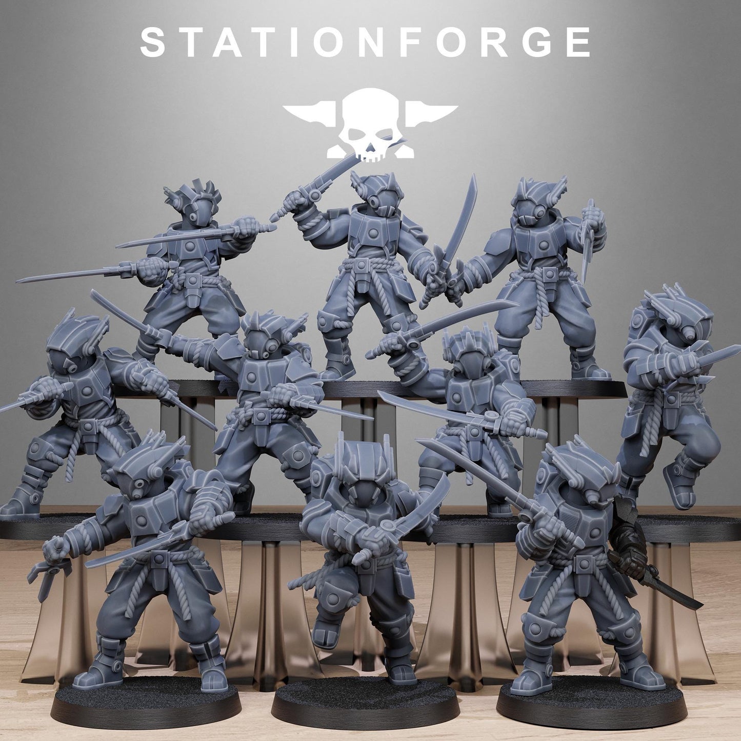 3D Printed Tarion Melee Squad x10 by StationForge Miniatures