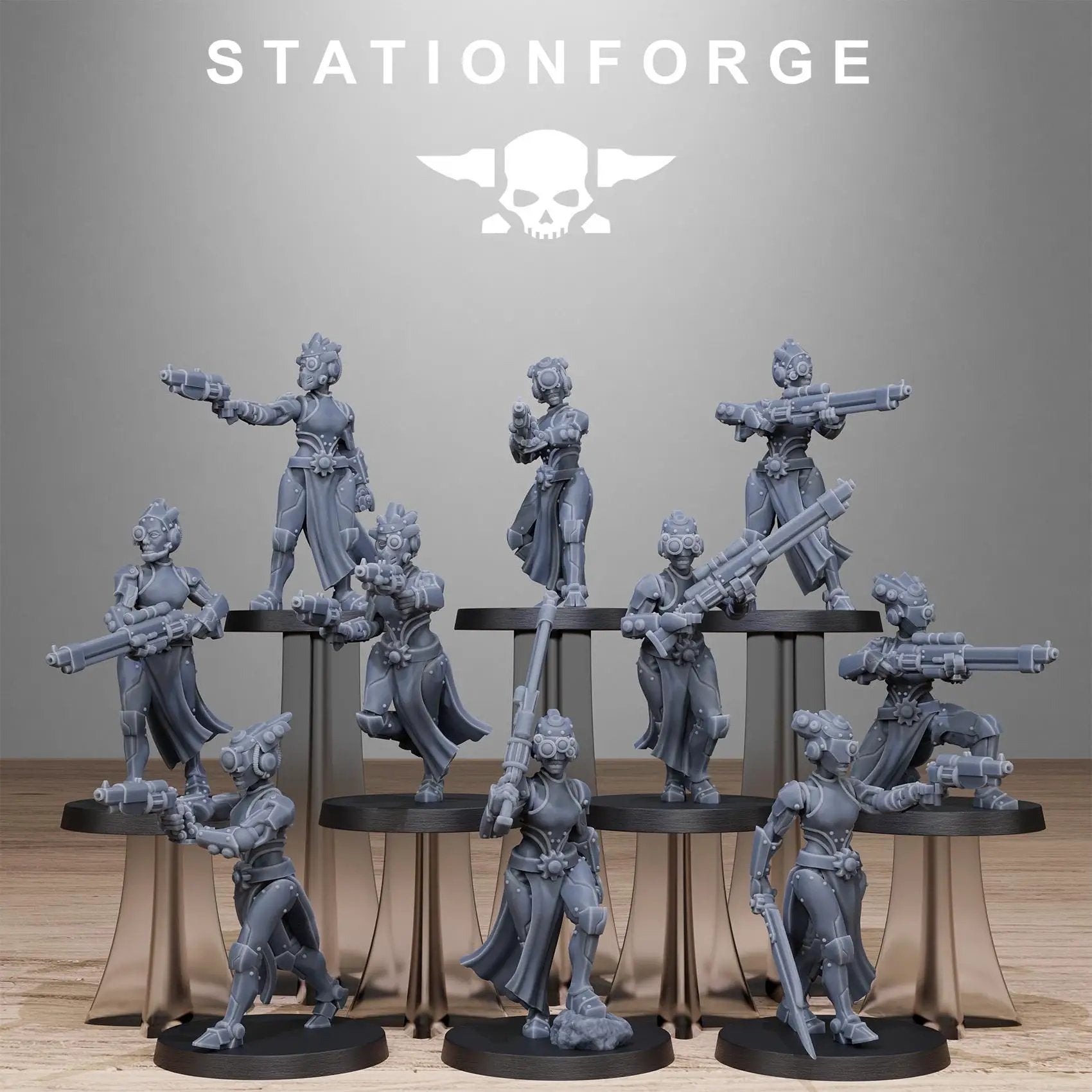 3D Printed Scavenger Sisters x10 by StationForge Miniatures by Last Hope Miniatures