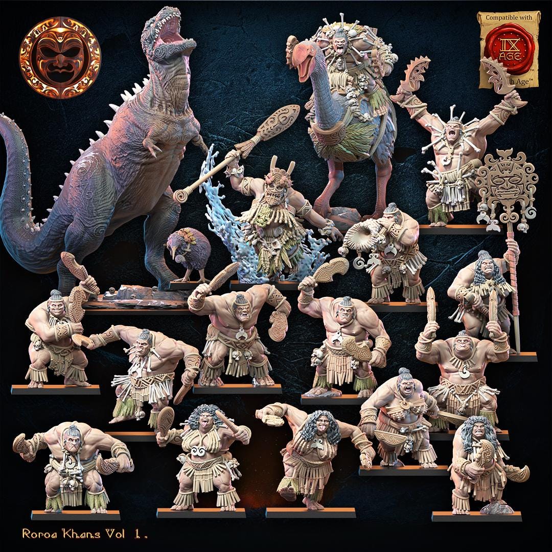 3D Printed Burrunjor by Lost Kingdom Miniatures