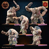 10 3D printed Roroa Khans Regiment miniatures by Lost Kingdom Miniatures, detailed fantasy warrior figures in various poses.