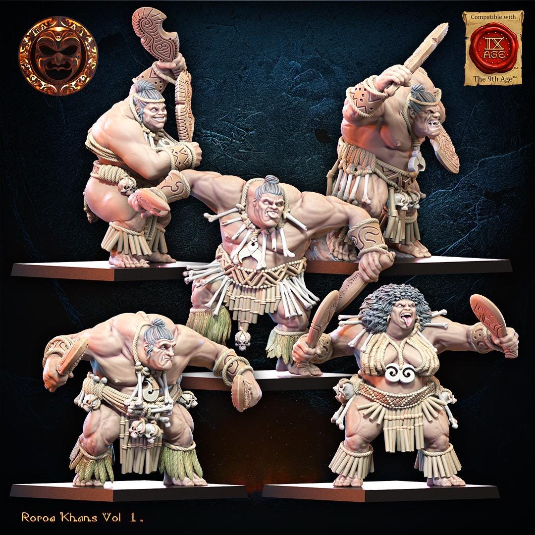 3D Printed Roroa Khans Regiment x10 by Lost Kingdom Miniatures