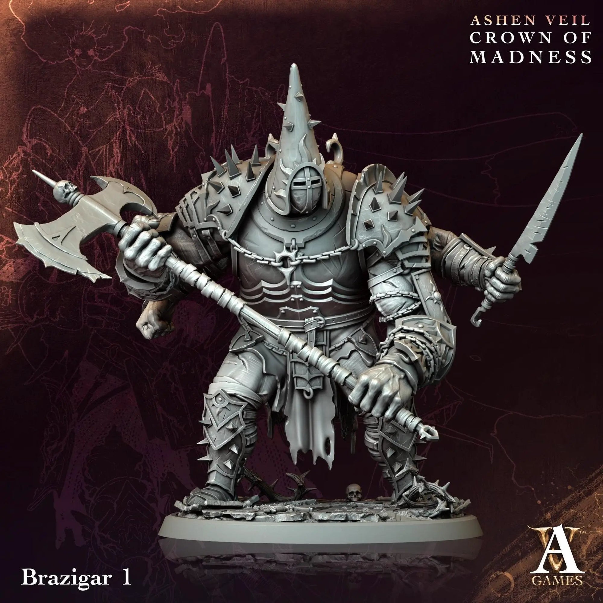 3D Printed Brazigar by Archvillain Games by Last Hope Miniatures