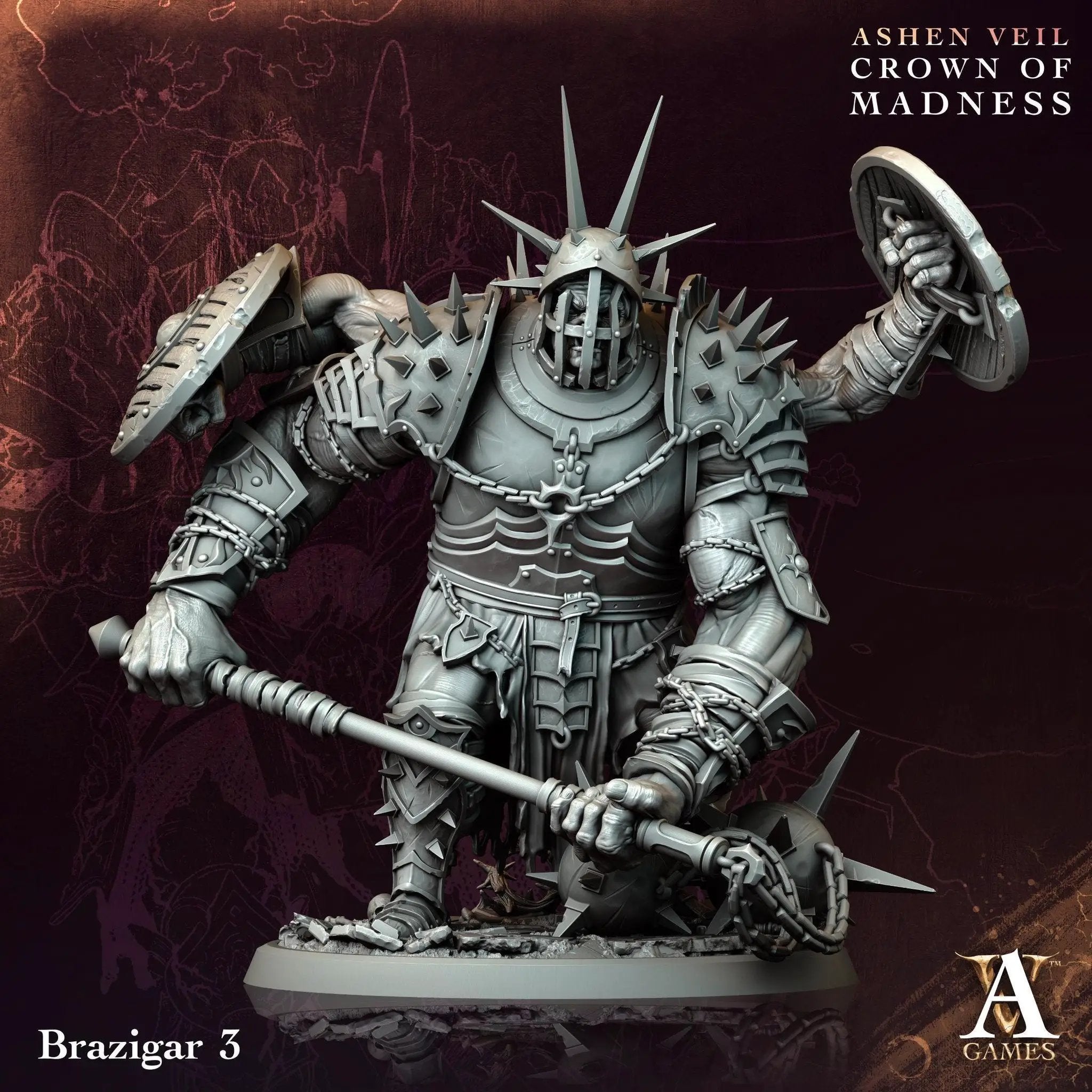 3D Printed Brazigar by Archvillain Games by Last Hope Miniatures