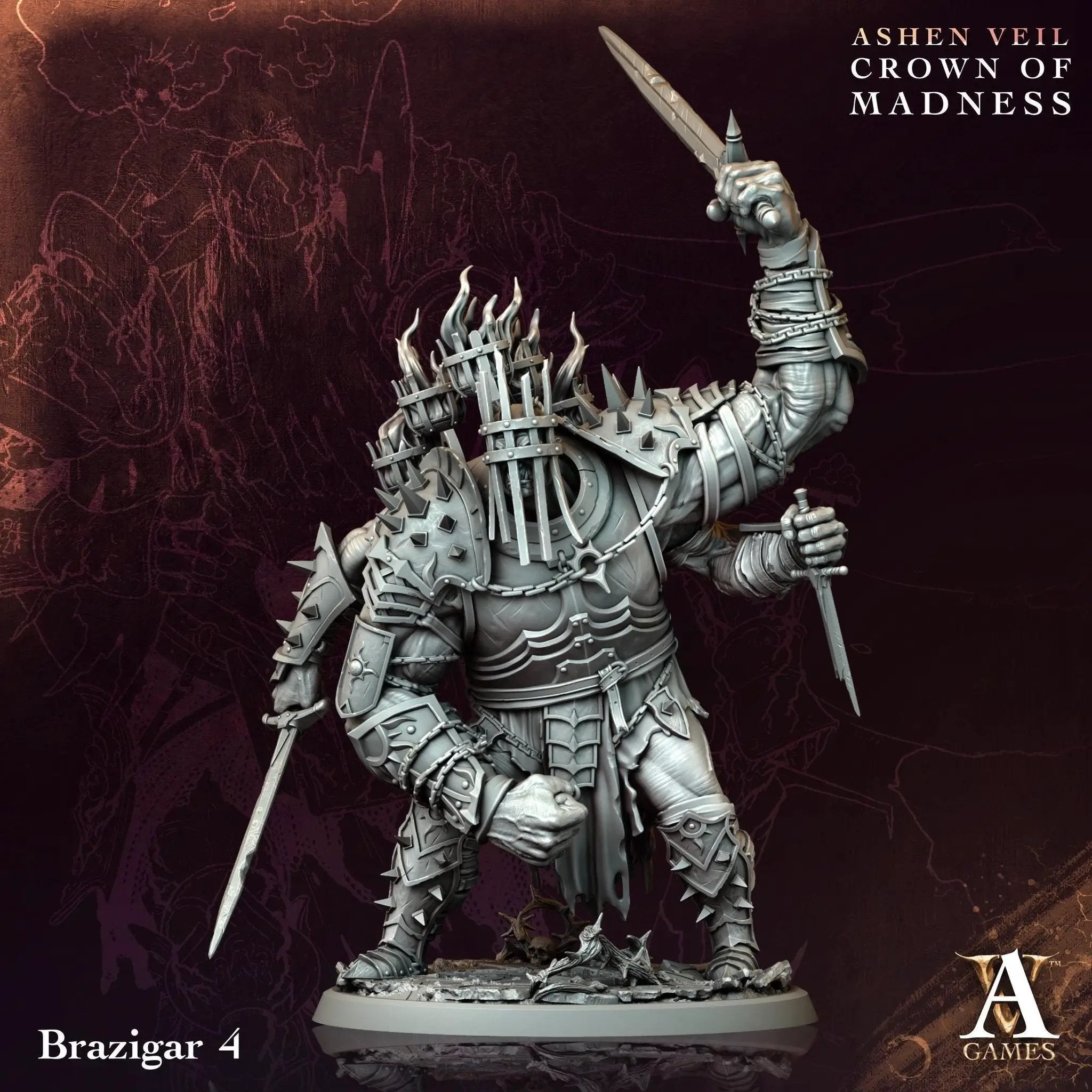 3D Printed Brazigar by Archvillain Games by Last Hope Miniatures