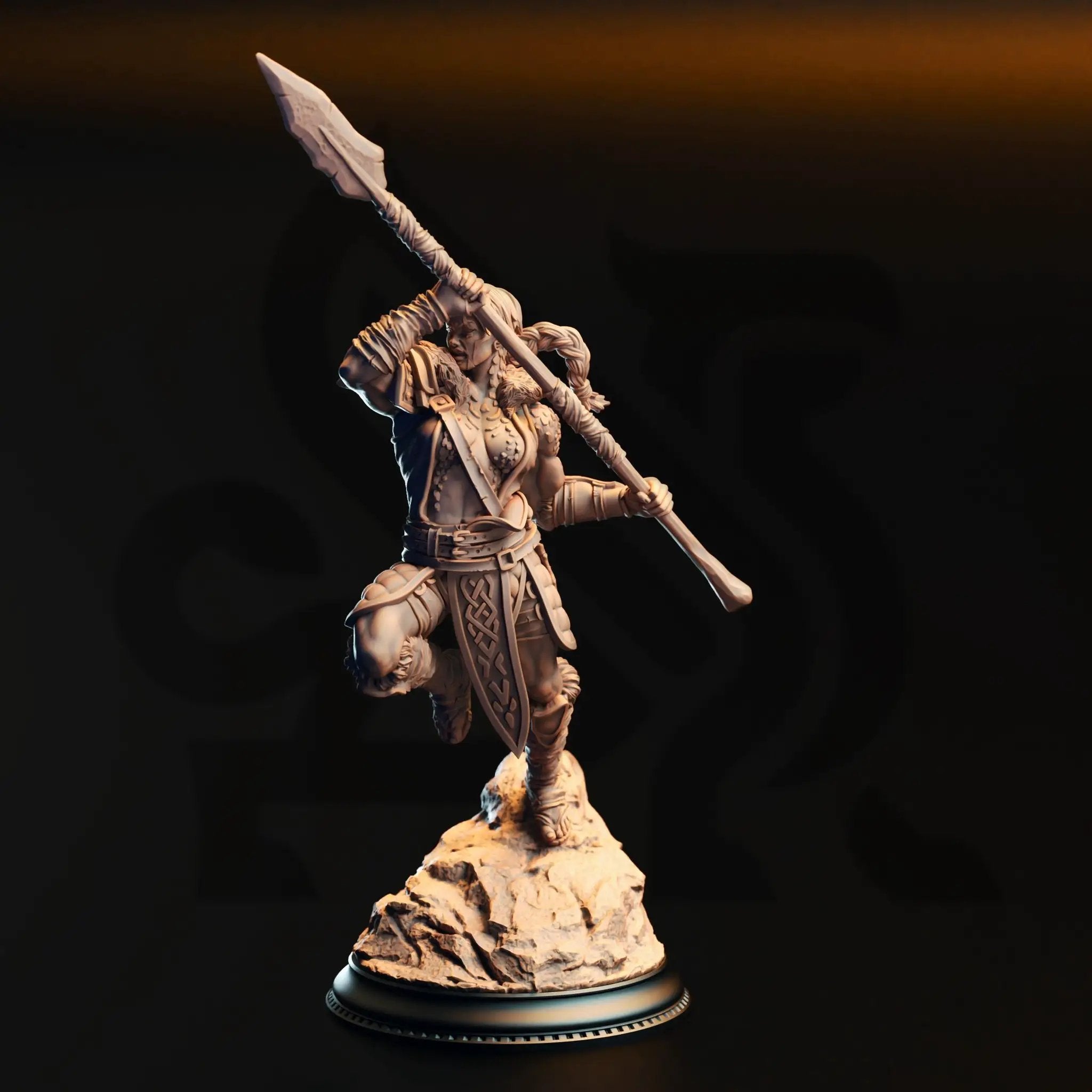 3D Printed Dragonsoul Barbarian by DM Stash by Last Hope Miniatures