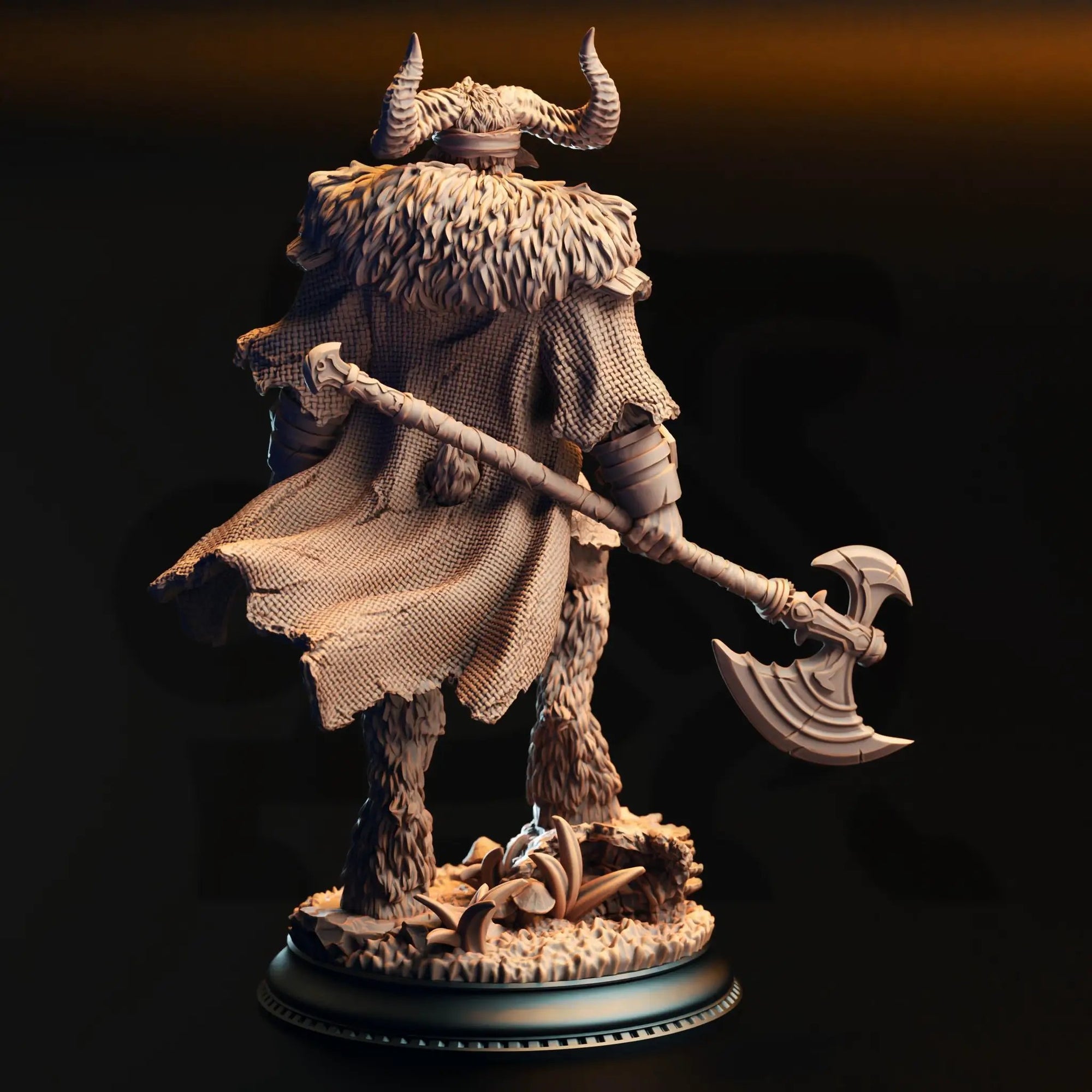 3D Printed Satyr Barbarian by DM Stash by Last Hope Miniatures