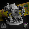 3D printed corpse shredder miniature by Last Hope Miniatures for Eightlegs Miniatures, detailed model with sharp blades and intricate design.