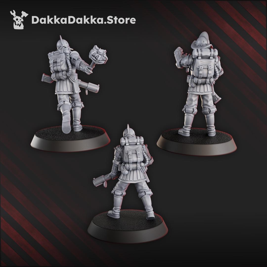 3D Printed Trench Bombers by DakkaDakka Mininatures