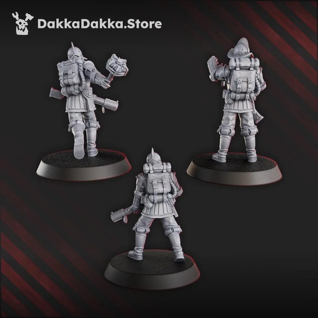 3D printed trench bombers from DakkaDakka Miniatures by Last Hope Miniatures, featuring detailed miniature aircraft models.