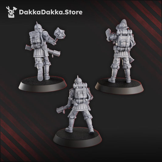 3D Printed Trench Bombers by DakkaDakka Mininatures