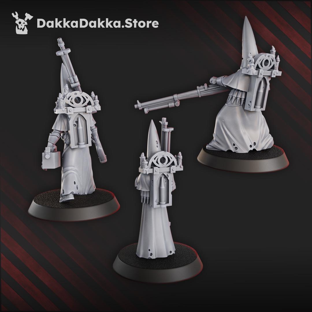 3D Printed Trench Novitiates  x3 by DakkaDakka Mininatures