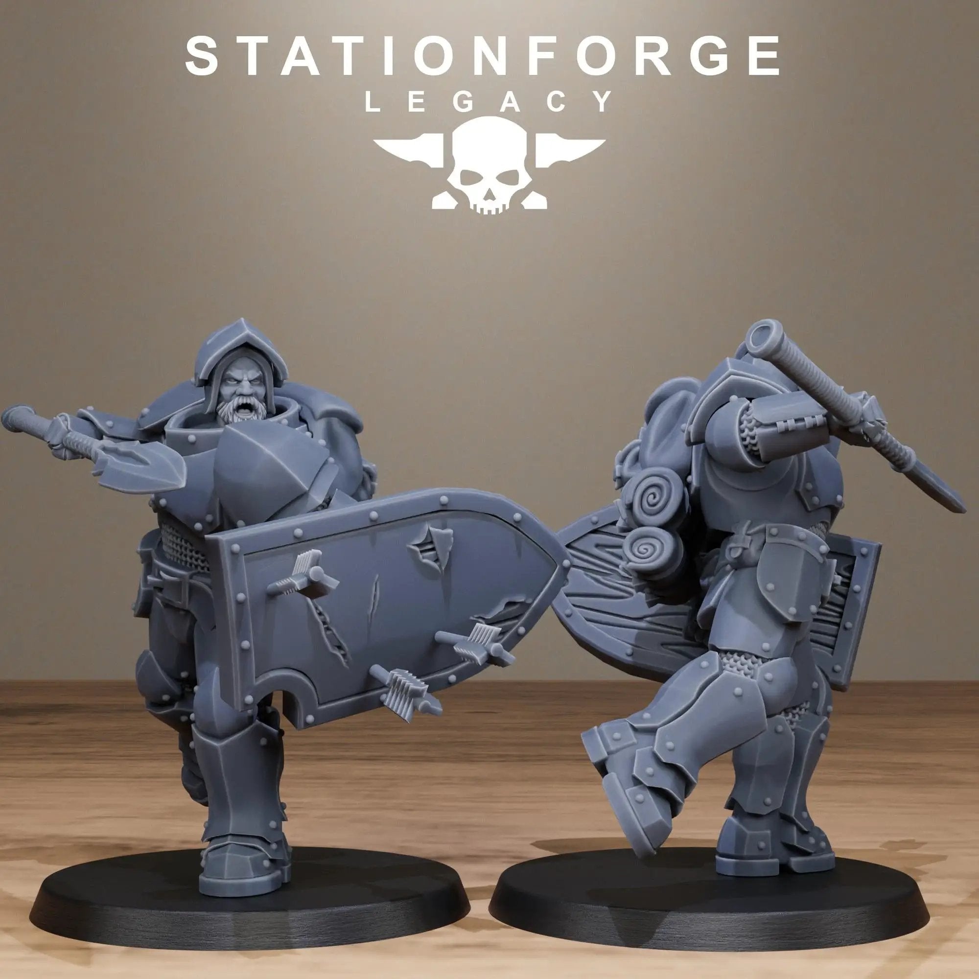 3D Printed Solaris Spearmen x10 by StationForge Miniatures by Last Hope Miniatures