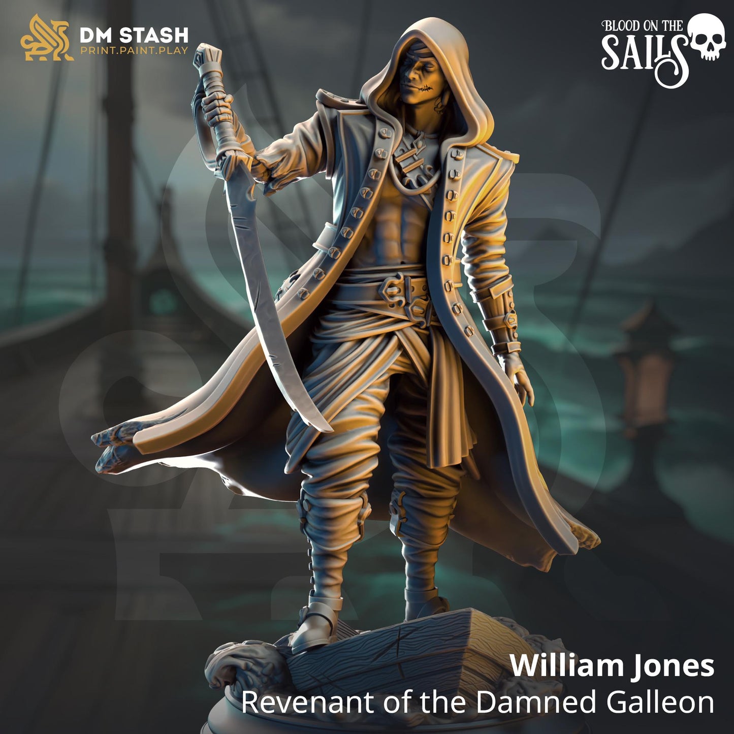 3D Printed Revenant of the Damned Galleon by DM Stash