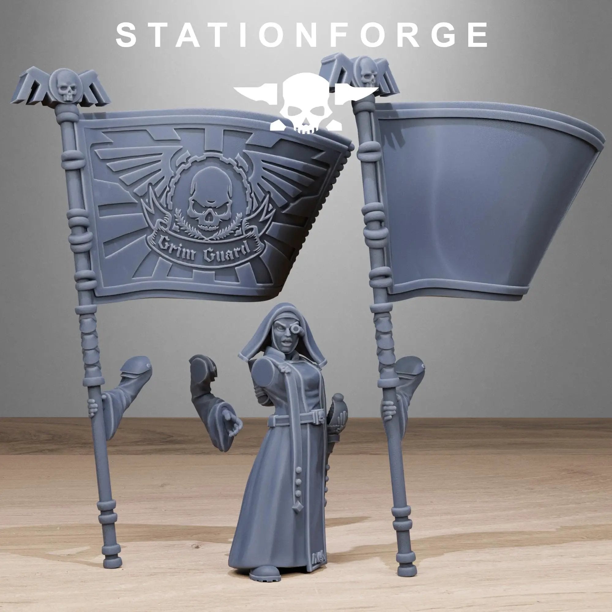 3D Printed GrimGuard Sisters by StationForge Miniatures by Last Hope Miniatures