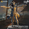 3D printed Pirate Gunslinger miniature by Last Hope Miniatures, featuring detailed pirate attire and weaponry.