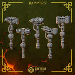 3d Printed Anvil Wardens Hammers x10 by Greytide Studio by Last Hope Miniatures