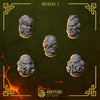 3d Printed Anvil Wardens Heads #1 x10 by Greytide Studio by Last Hope Miniatures