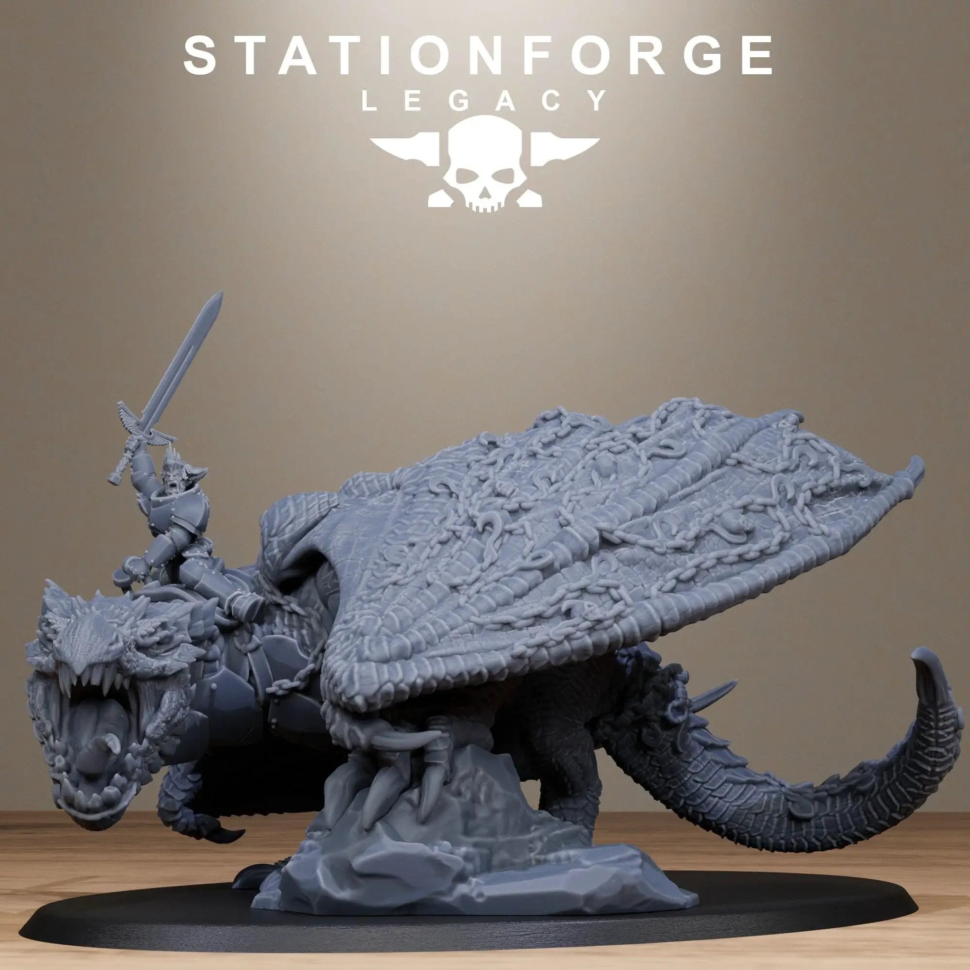 3D Printed Solaris Dragon by StationForge Miniatures by Last Hope Miniatures