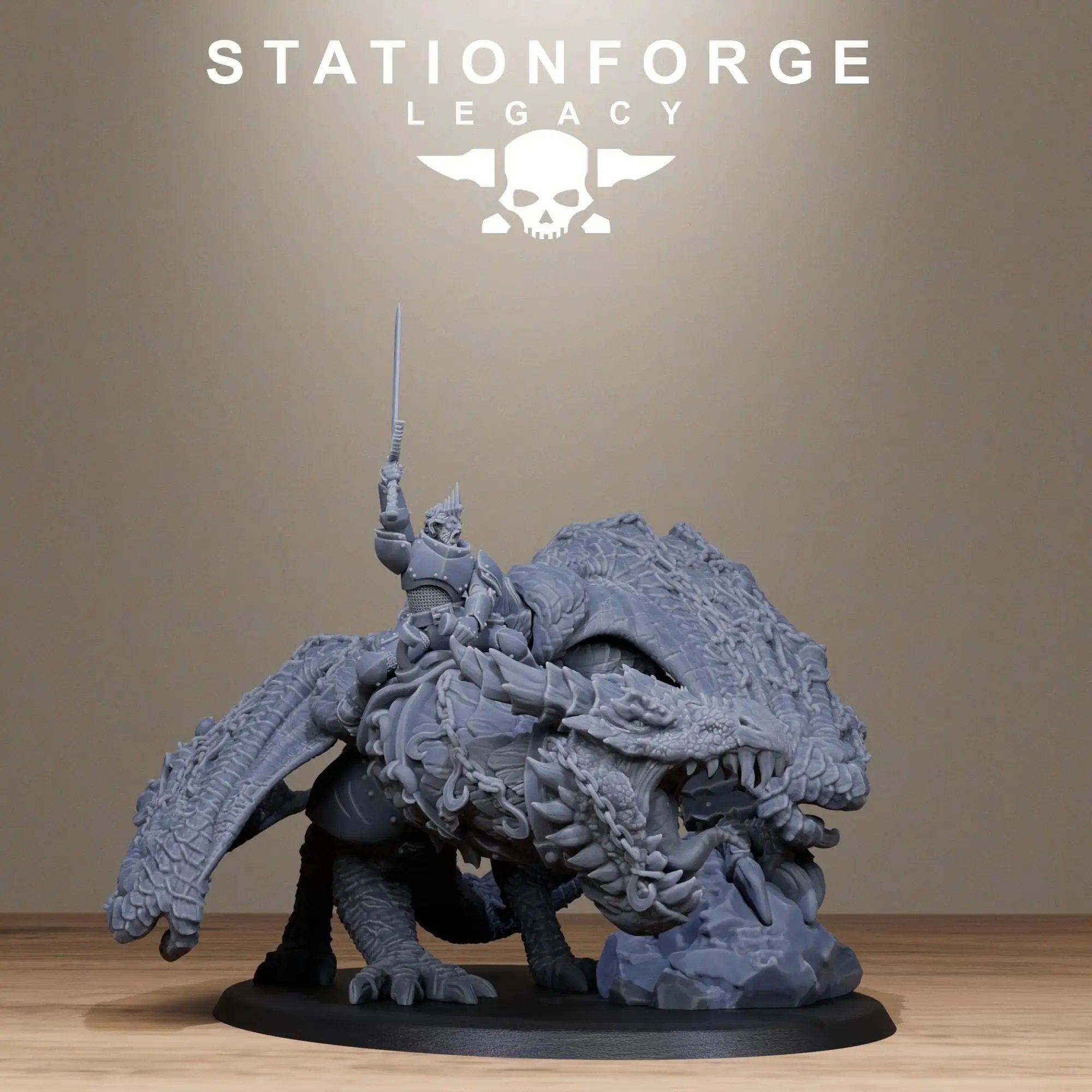 3D Printed Solaris Dragon by StationForge Miniatures by Last Hope Miniatures