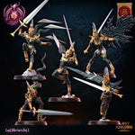 3D printed Lust Fallen Regiment miniature by Last Hope Miniatures, detailed fantasy soldier figure from Lost Kingdom Miniatures.