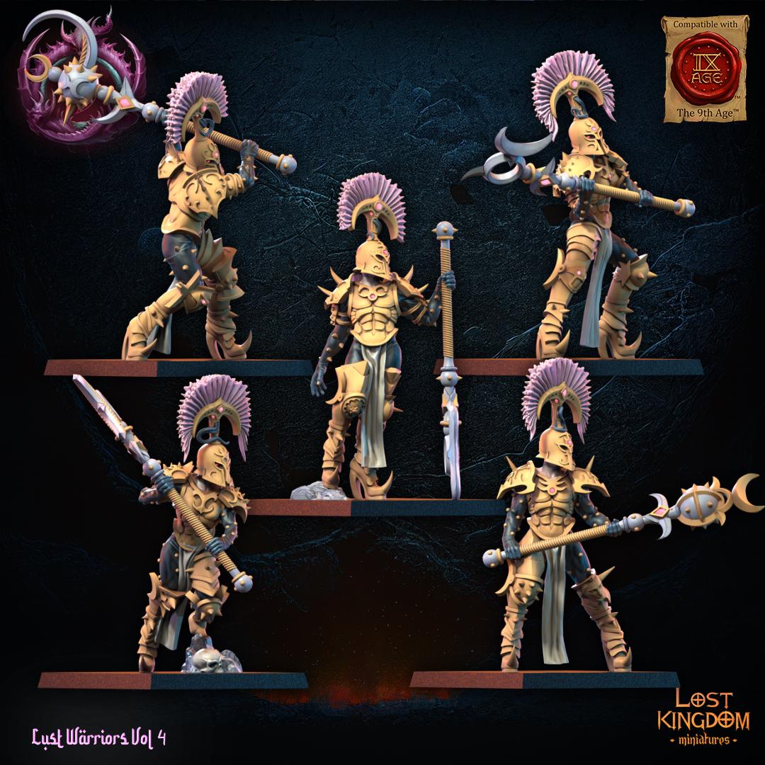 3D Printed Lust Chosen Regiment by Lost Kingdom Miniatures