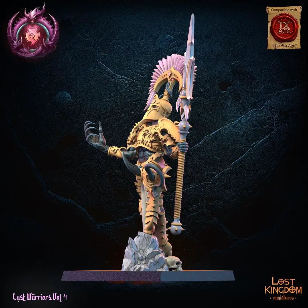3D Printed Aurenis, Lust Chosen Lord by Lost Kingdom Miniatures by Last Hope Miniatures