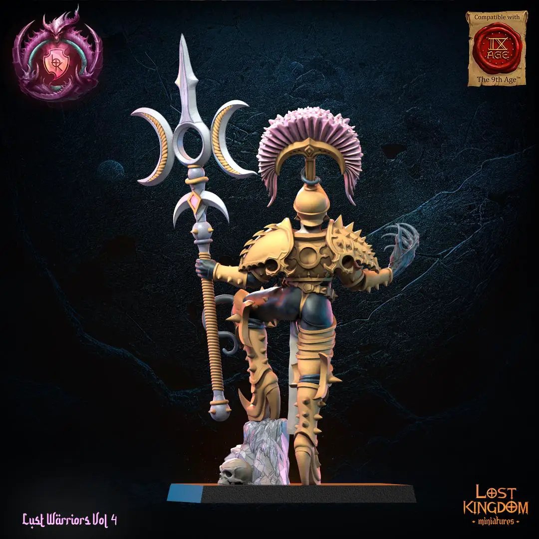 3D Printed Aurenis, Lust Chosen Lord by Lost Kingdom Miniatures by Last Hope Miniatures