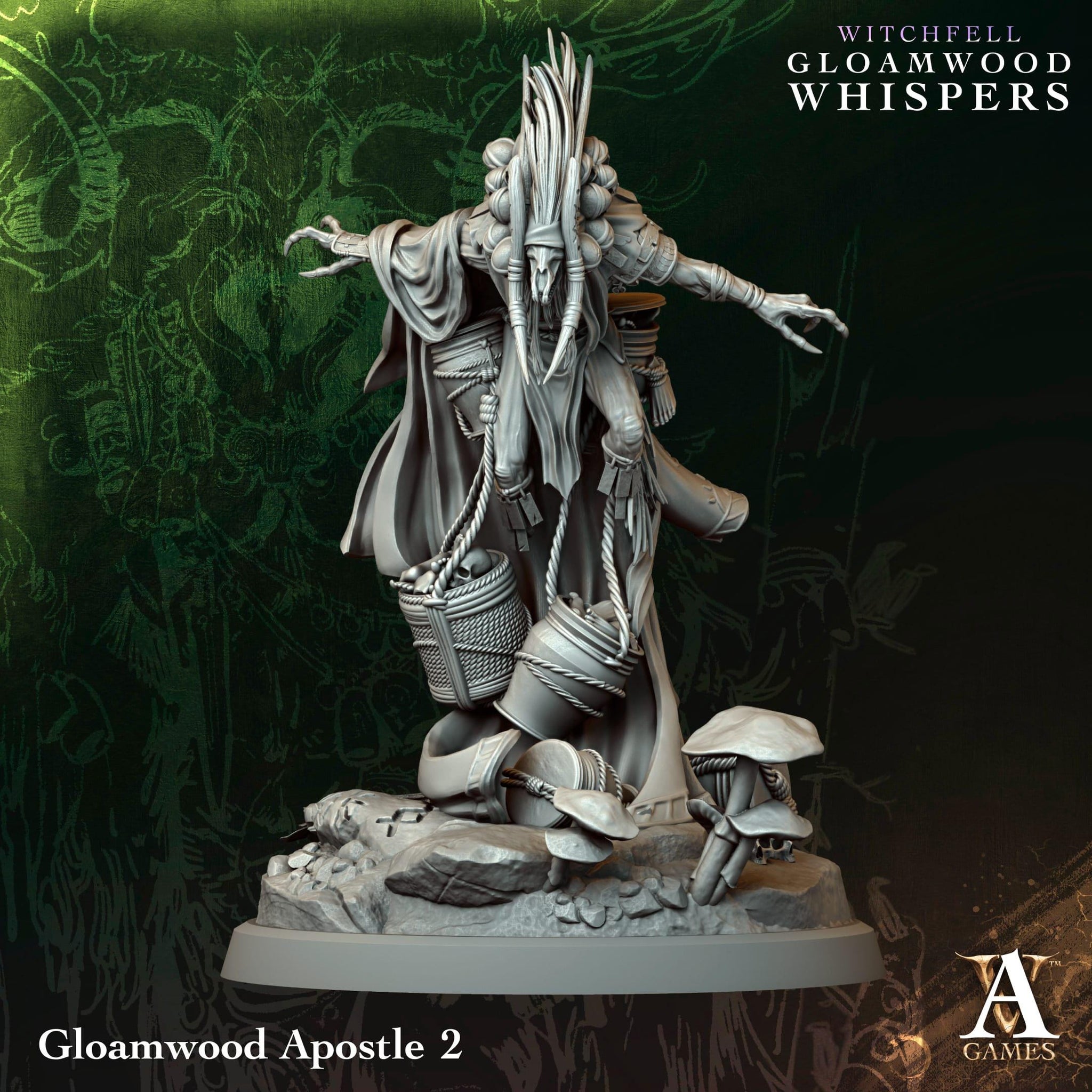 3D Printed Gloamwood Apostles by Archvillain Games