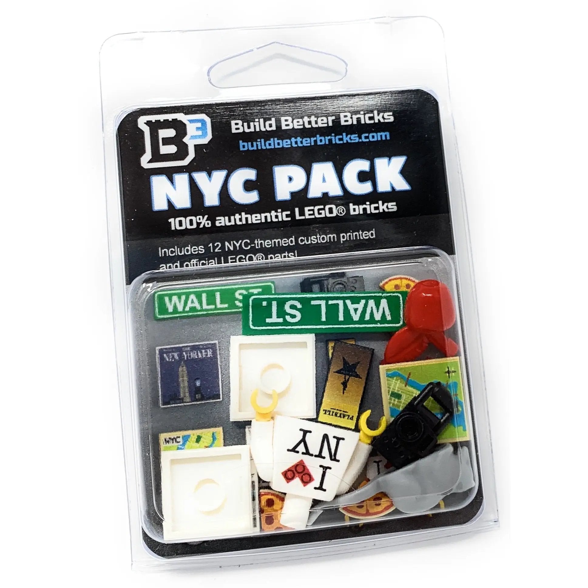 New York City Pack - Custom Parts + Minifig Accessories made using LEGO parts by B3 Customs