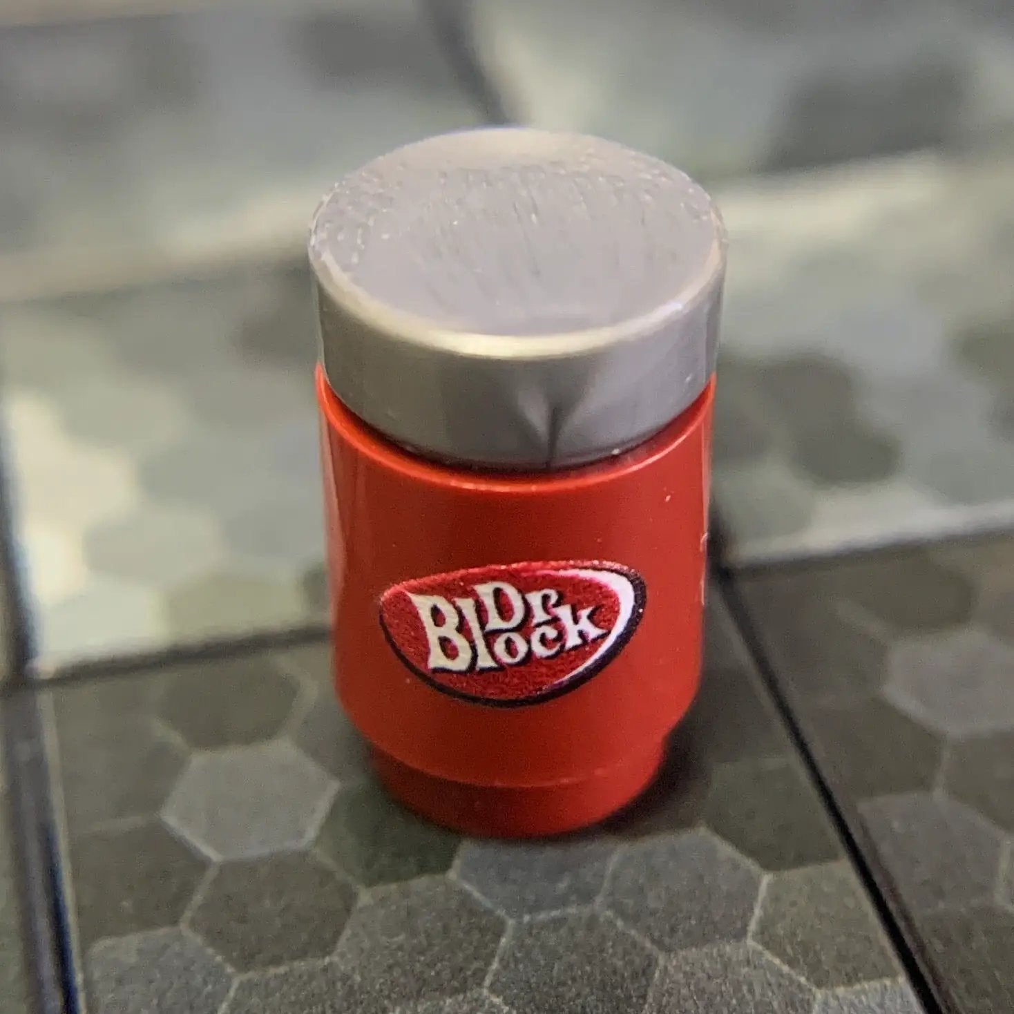 Dr. Block Soda Can made using LEGO parts by B3 Customs
