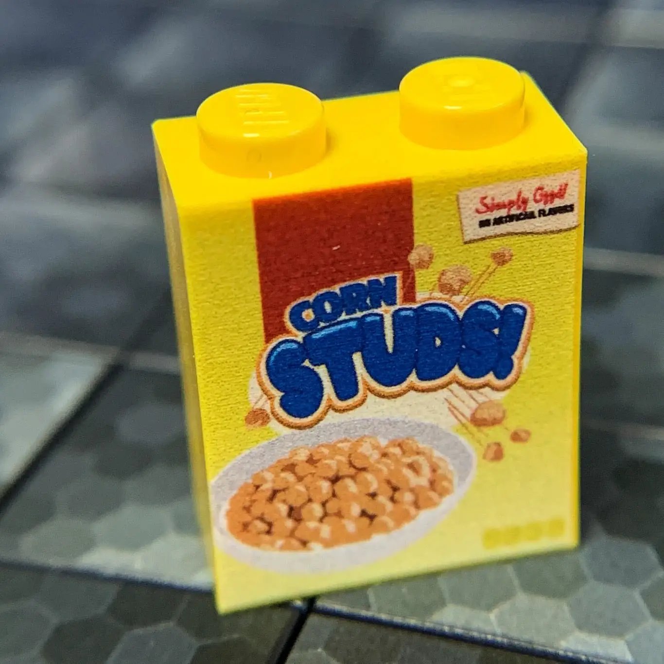 Corn Studs! Cereal - Custom Printed 1x2x2 Brick by B3 Customs