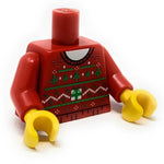 Ugly Red Christmas Tree Sweater Printed Torso by B3 Customs