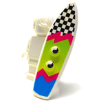 B3 Customs® Printed Ying Tang / Checkerboard Surfboard made from LEGO® bricks by B3 Customs