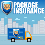 Package Protection Insurance document from THE MIGHTY HOBBY SHOP, showcasing coverage details for package security.