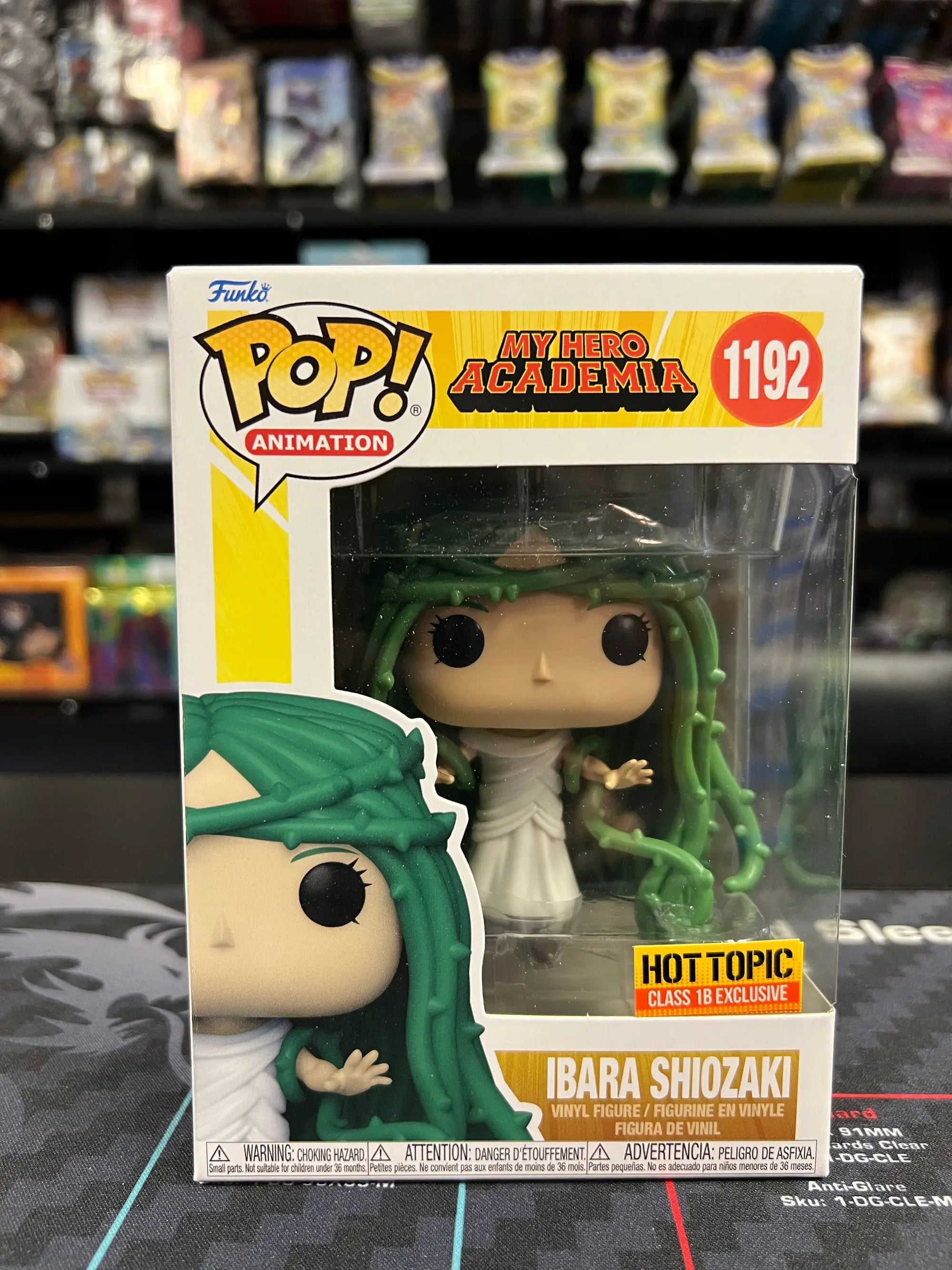 Pop! Animation MHA Ibara Shiozaki figure #1192 from THE MIGHTY HOBBY SHOP, showing her in a dynamic pose with detailed costume.