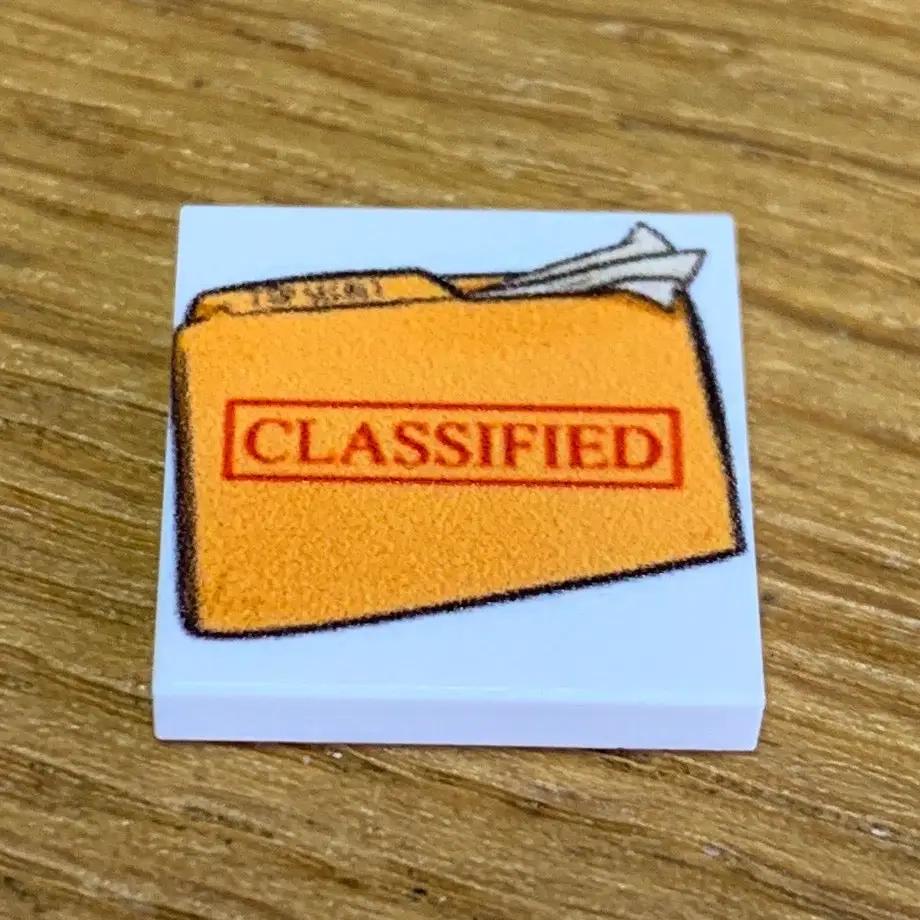 B3 Customs® Printed Classified Document (2x2 Tile) by B3 Customs