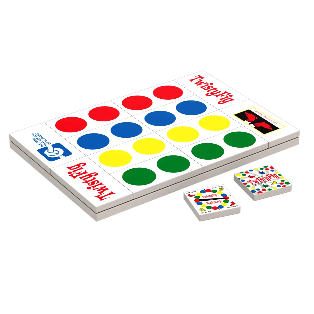 TwistyFig Minifig Board Game Building Set made using LEGO parts by B3 Customs