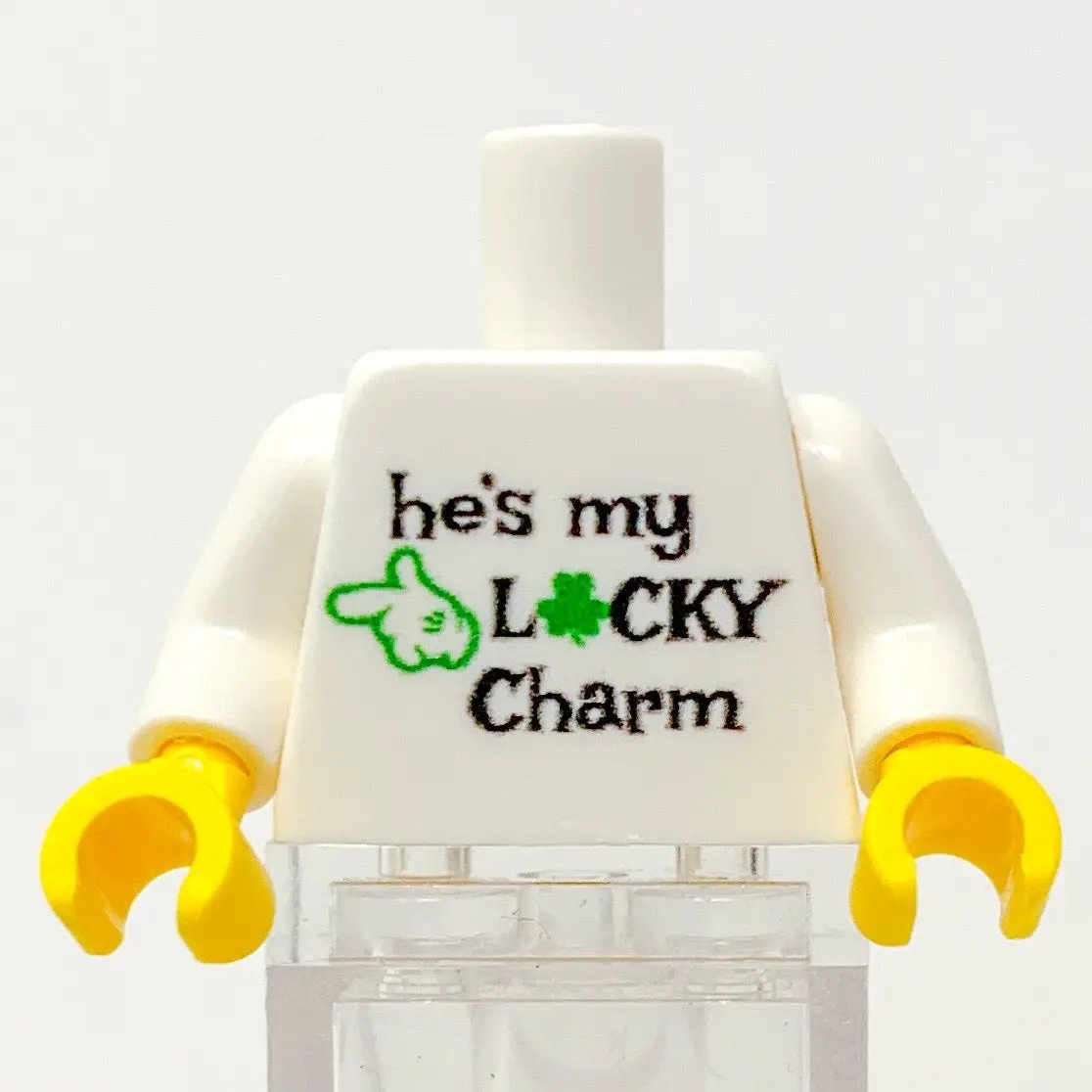 He's My Lucky Charm St. Patrick's Day Minifig Torso by B3 Customs